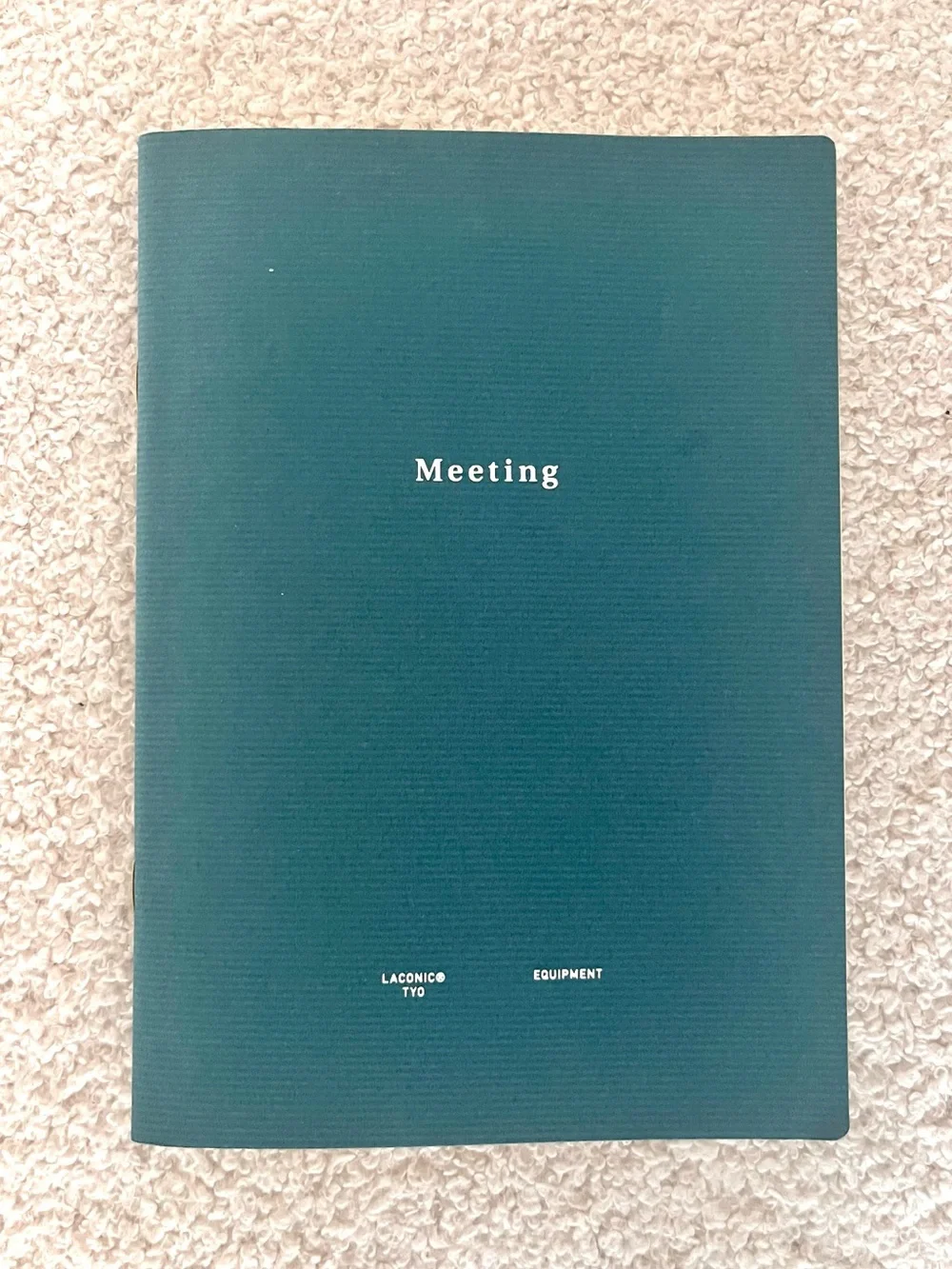 NWT🎉 LACONIC Navy Blue “Meeting” Agenda Planner Softcover